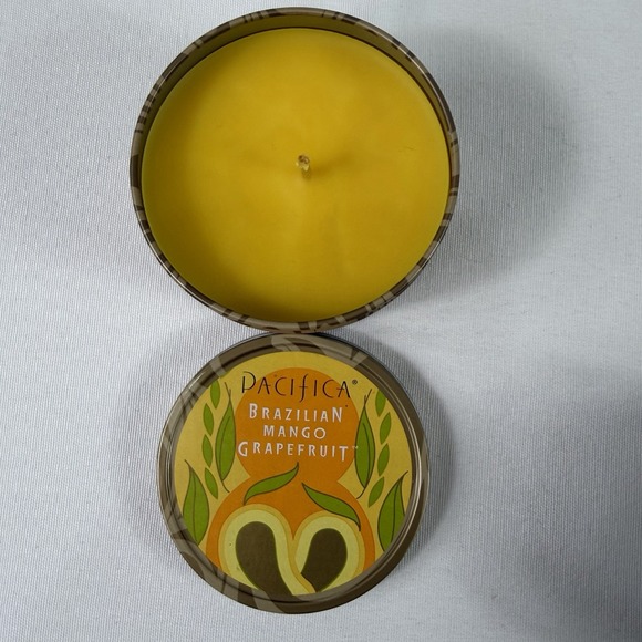 RARE Pacifica 7 oz Soy Candle Tins – Discontinued/Rare Scents – Set of 4 NEW - Picture 3 of 12